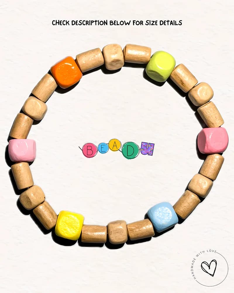 Jelly Bean Wooden Bracelet view 1