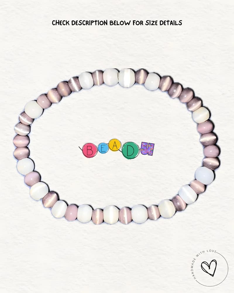 Lavender Pocket Glass Bracelet
