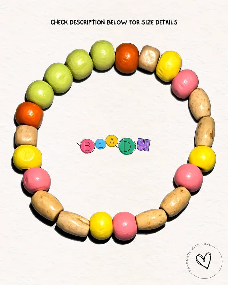 Lemon Crush Wooden Bracelet view 1