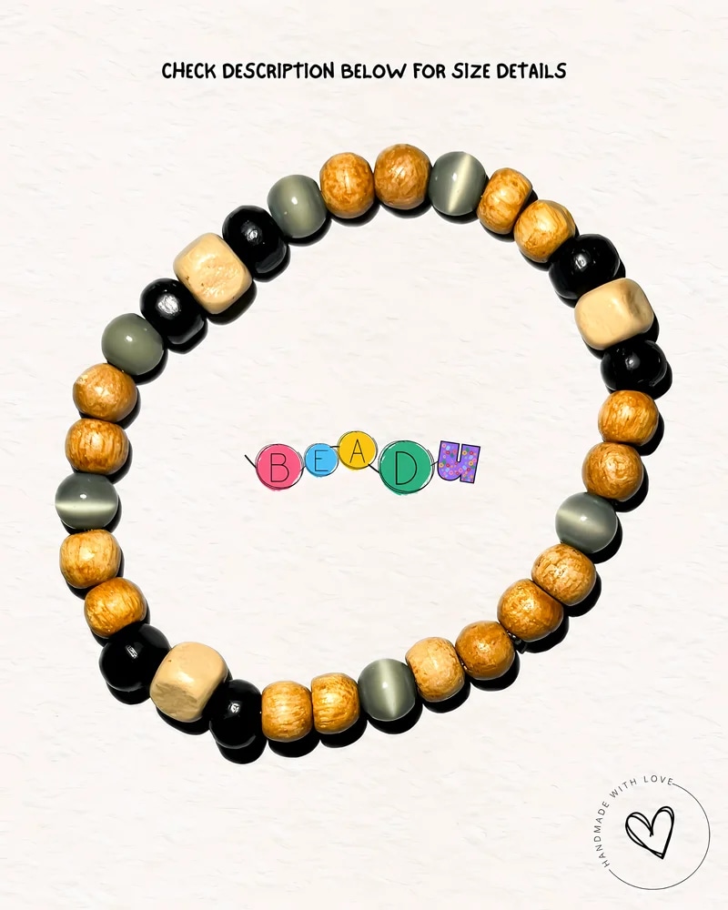 Earthstone Wooden Bracelet