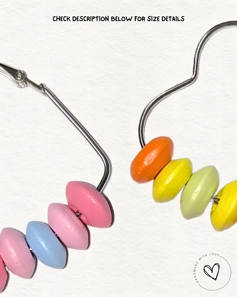 Heart Hoop Wooden Earring