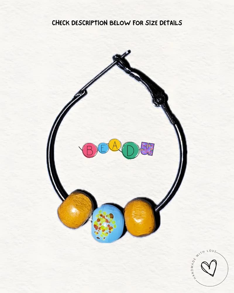 Tropical Wooden Earring